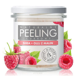 Naturalny peeling cukrowy MALINOWY z olejkiem i nasionami malin 300g