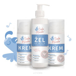 ZESTAW PREZENTOWY Trele Morele dla dzieci i niemowląt, szampon/żel, krem do ciała, krem na odparzenia