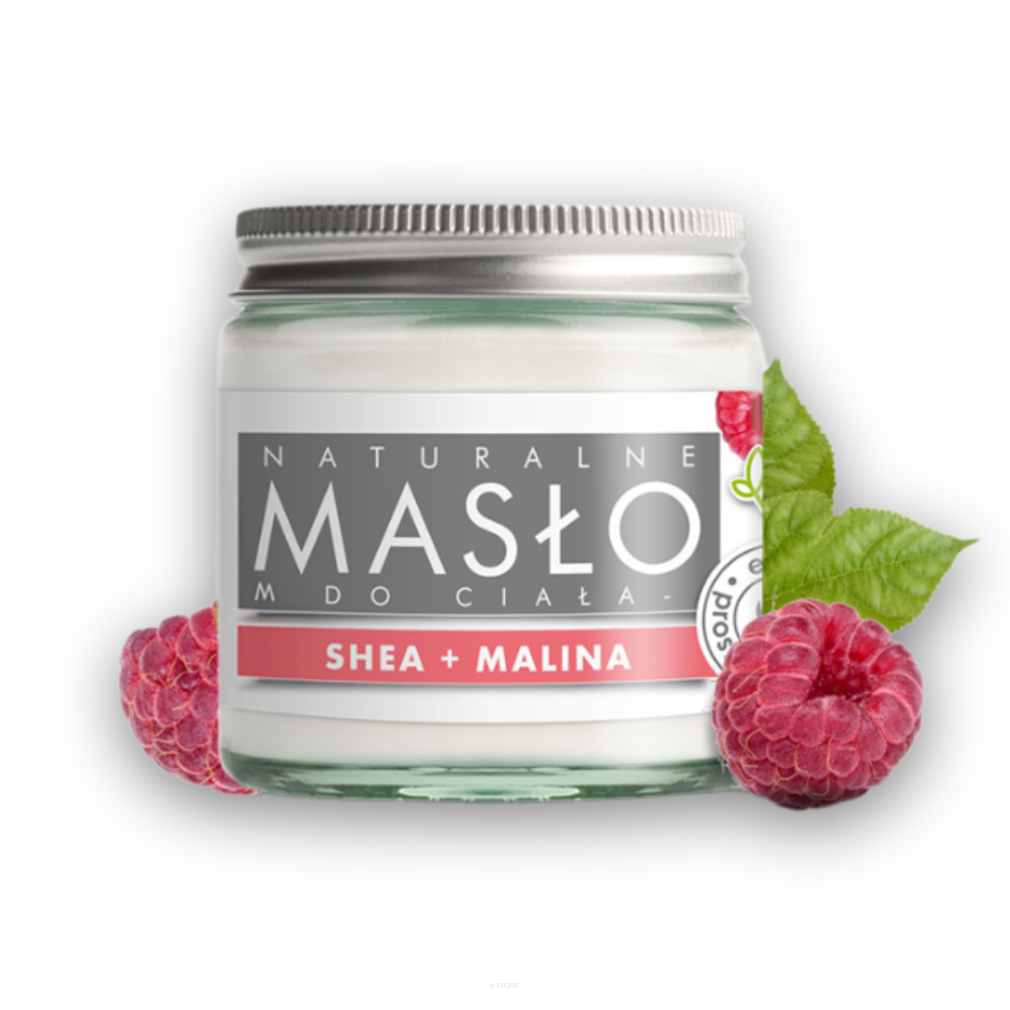 Masło do ciała 100% Naturalne Shea Butter MALINOWE 120ml