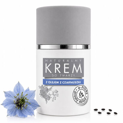 Naturalny krem do twarzy z CZARNUSZKĄ cera mieszana, tłusta, wypryski 50ml
