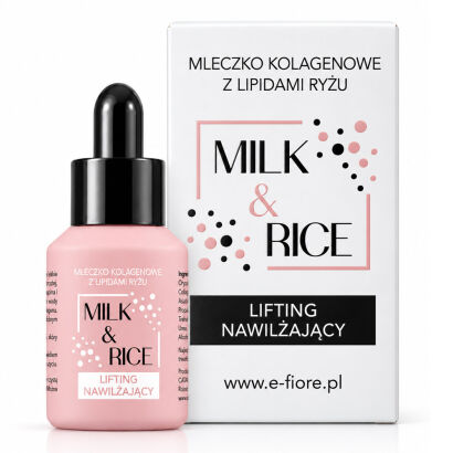 Mleczko kolagenowe MILK & RICE lipidowe, okluzyjne, plump skin 30ml