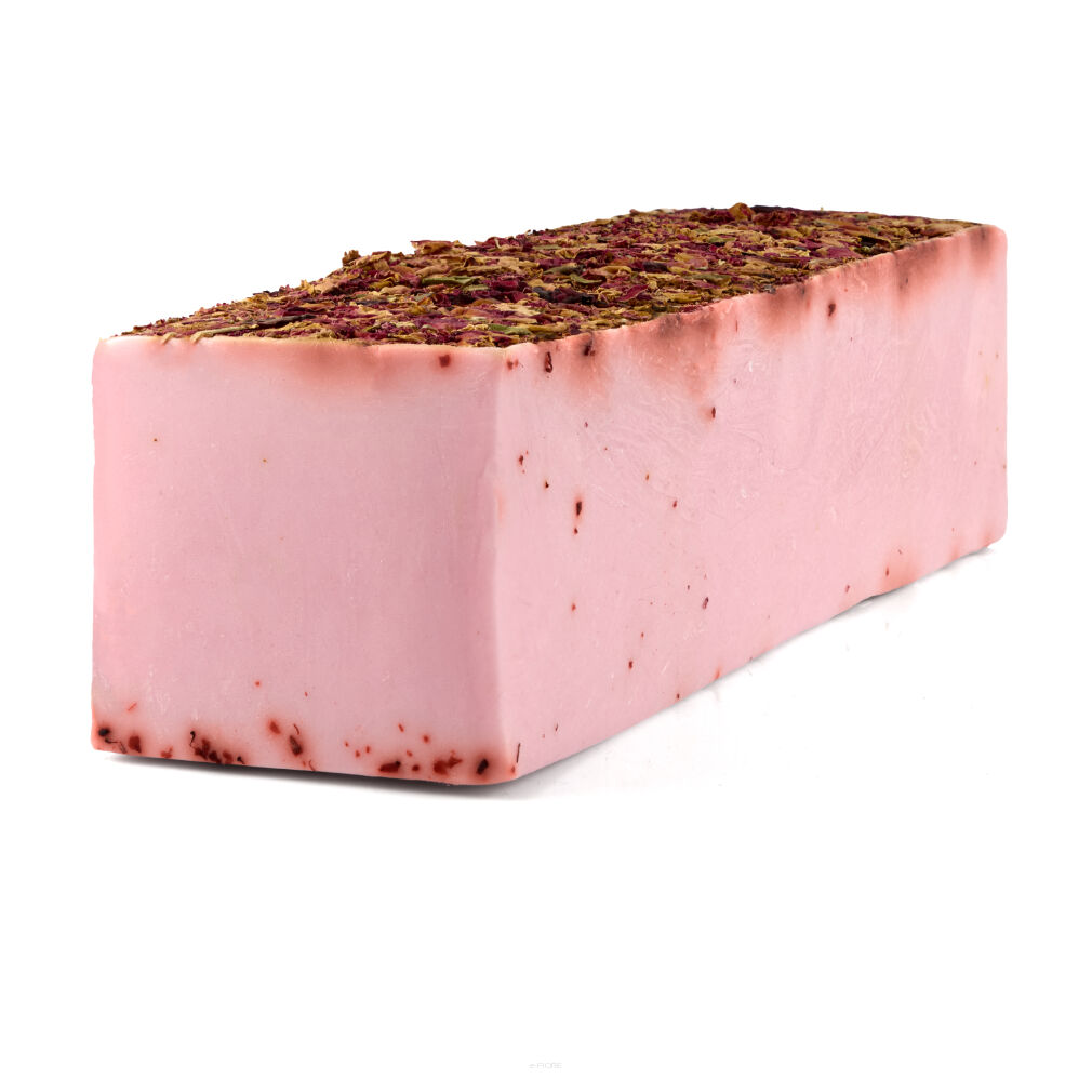 Mydło glicerynowe na wagę RÓŻA DAMASCEŃSKA z masłem shea i olejkami 1300g