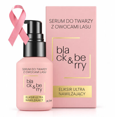 BLACK & BERRY serum multi nawilżające, clean beauty, lekkie i poprawiające koloryt 30ml