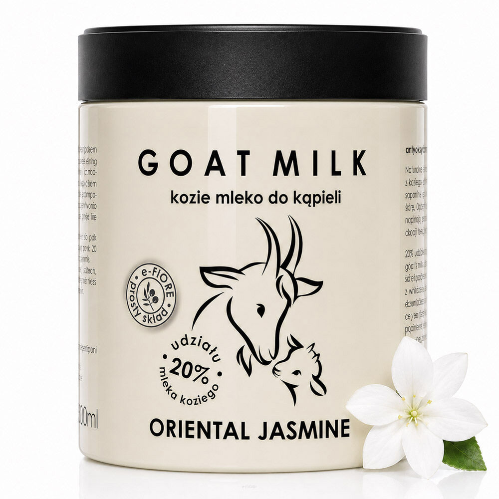 Kozie mleko do kąpieli z wanilią, różą, jaśminem i bergamotą ORIENTAL JASMINE 400g