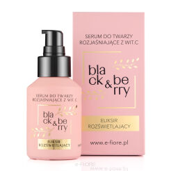 BLACK & BERRY serum rozświetlające cerę zmęczoną, naturalne kwasy i humektanty 60ml